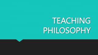 Philosophical Foundations Pptx