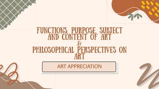 ART APPRECIATION
 