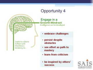 Opportunity 4
Engage in a
 