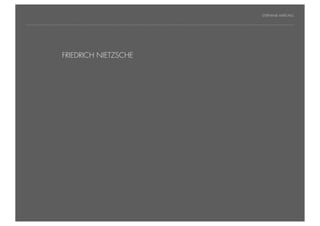 STEPHANIE HARTUNG




           Überschrift in Futura Light, 18 pt
                FRIEDRICH NIETZSCHE

           Fließtexte in Futura 14 pt
                  > Hier steht ein Satz oder ein einzelner Begriff
                  > Unterpunkt




Geschichte der abendländischen Philosophie                             © S. Hartung 2011
 