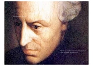 STEPHANIE HARTUNG




           Immanuel Kant




                                             Nie zuvor hat das Denken so überzeugend
                                             über sich selber nachgedacht.




Geschichte der abendländischen Philosophie                             © S. Hartung 2011
 