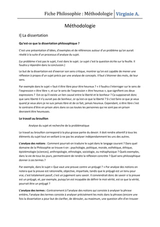 Philosophie Methodologie