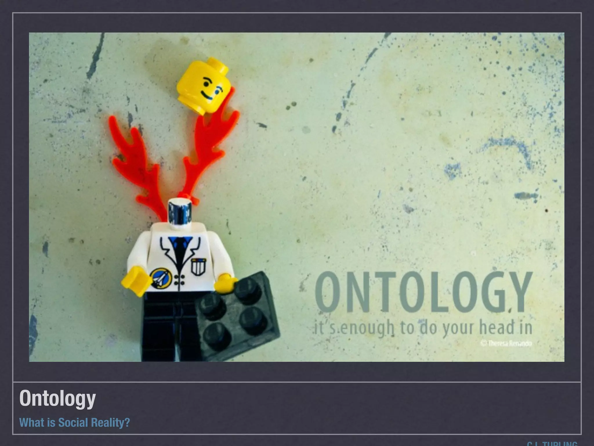 Ontology
What is Social Reality?
 