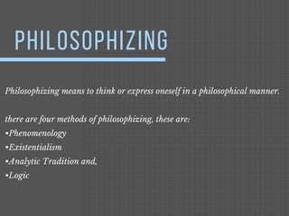 Methods of Philosophizing | PDF | Religion & Spirituality