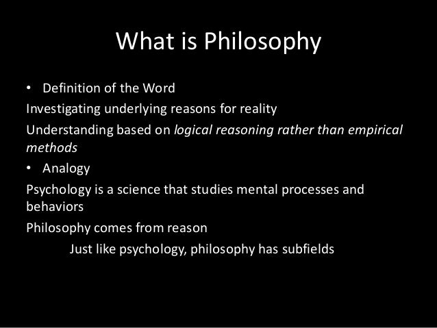 Philosophy 101
