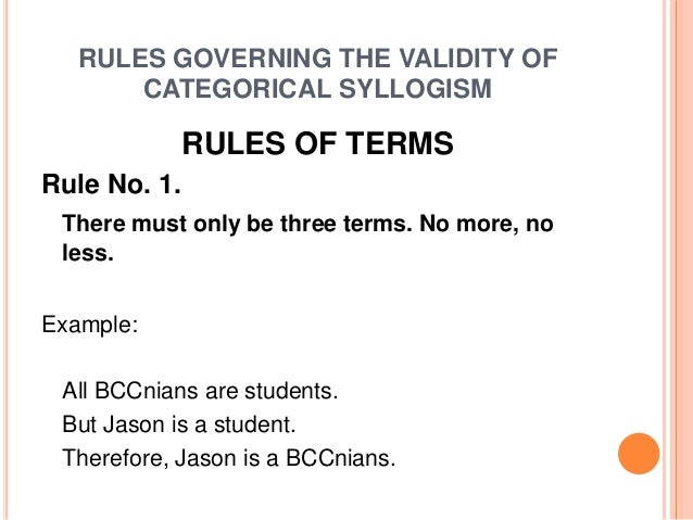 categorical syllogism