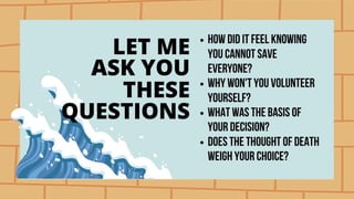 Human Person Oriented Towards Their Impending Death