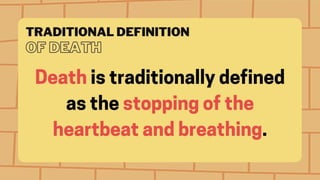 Human Person Oriented Towards Their Impending Death