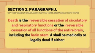 Human Person Oriented Towards Their Impending Death