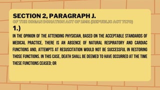 Human Person Oriented Towards Their Impending Death