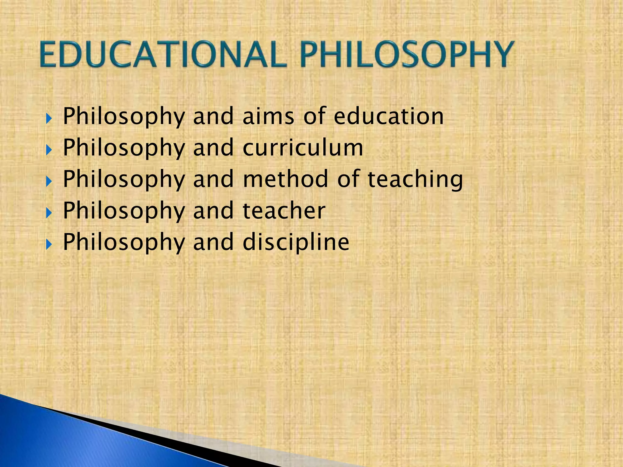 Philosophy and education | PPTX