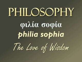 Philosophy and the Sophists