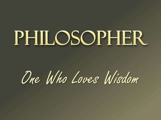 Philosophy and the Sophists