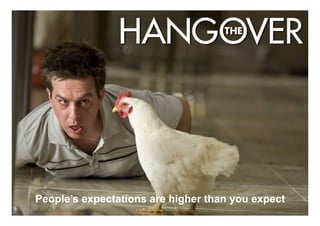 People’s expectations are higher than you expect
                                           www.mrcoincidence.com
 