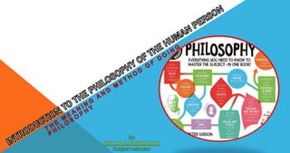 Philosophy module 1 - The Meaning and Method of Doing Philosophy
