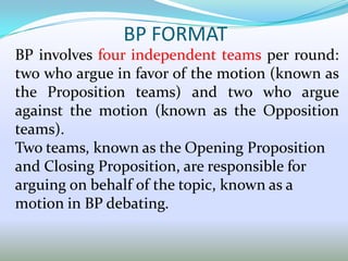 Philosophy of debating & argumentation | PPTX