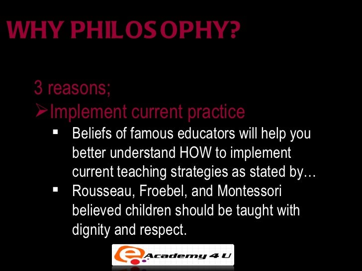 Philosophy of early childhood education 1
