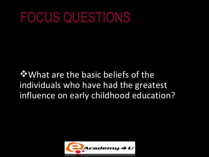 Philosophy of early childhood education 1