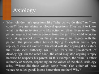 Axiological Art Example Philosophy of education b.ed level | PPT