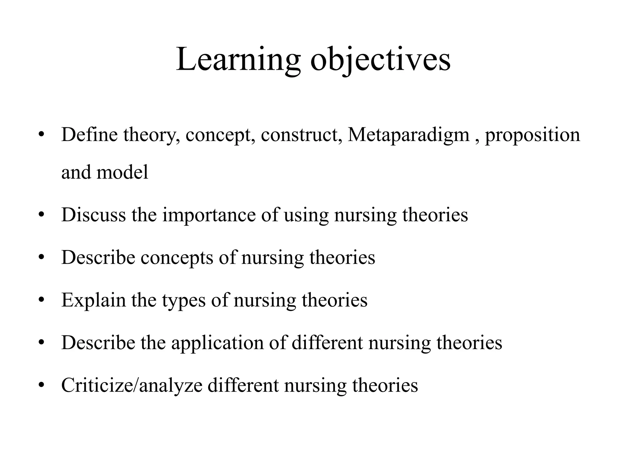 Nursing theory | PPTX