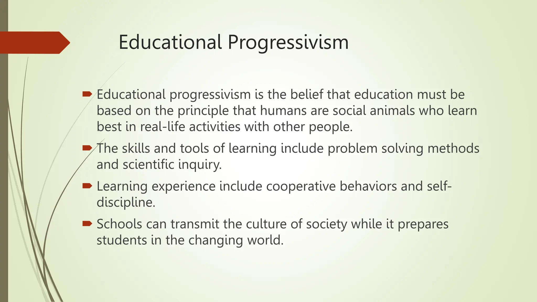 Philosophy of Progressivism.pptx jqbhuigwe | PPTX