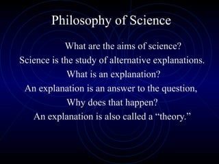 Philosophy of science | PPT