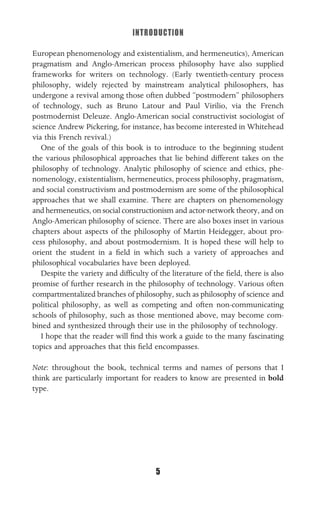 Philosophy of technology an introduction | PDF