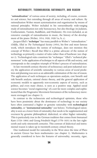 Technocratic Rationality Philosophy of technology an introduction | PDF