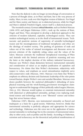 Technocratic Rationality Philosophy of technology an introduction | PDF