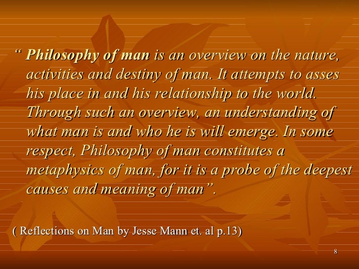 Philosophy of the human person