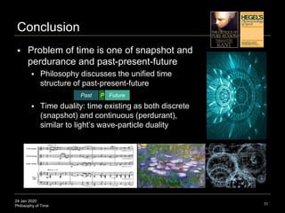Philosophy of Time, Science, and Aesthetics | PPTX