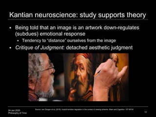 24 Jan 2020
Philosophy of Time
Kantian neuroscience: study supports theory
 Being told that an image is an artwork down-r...