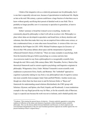 On the Relation Between Philosophy and Science | PDF