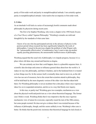 On the Relation Between Philosophy and Science | PDF