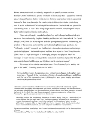 On the Relation Between Philosophy and Science | PDF