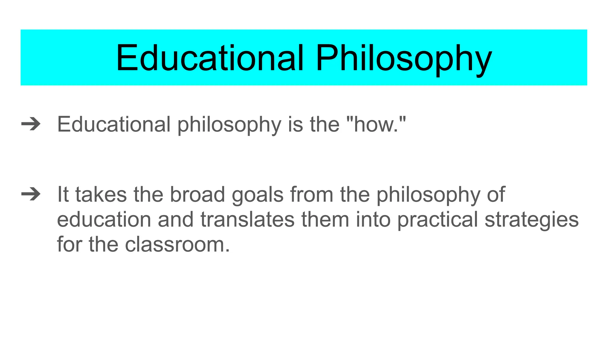 Philosophy of Education and Educational Philosophy | PDF | Education