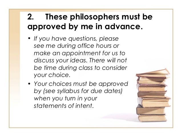 Philosophy term papers