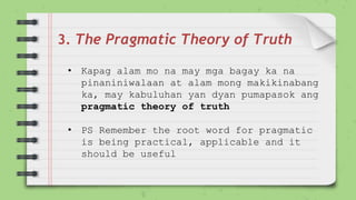 Topic: Truth Philosophy Grade 11 and Grade 12 | PPTX