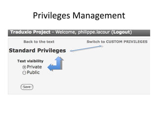 Privileges Management
 