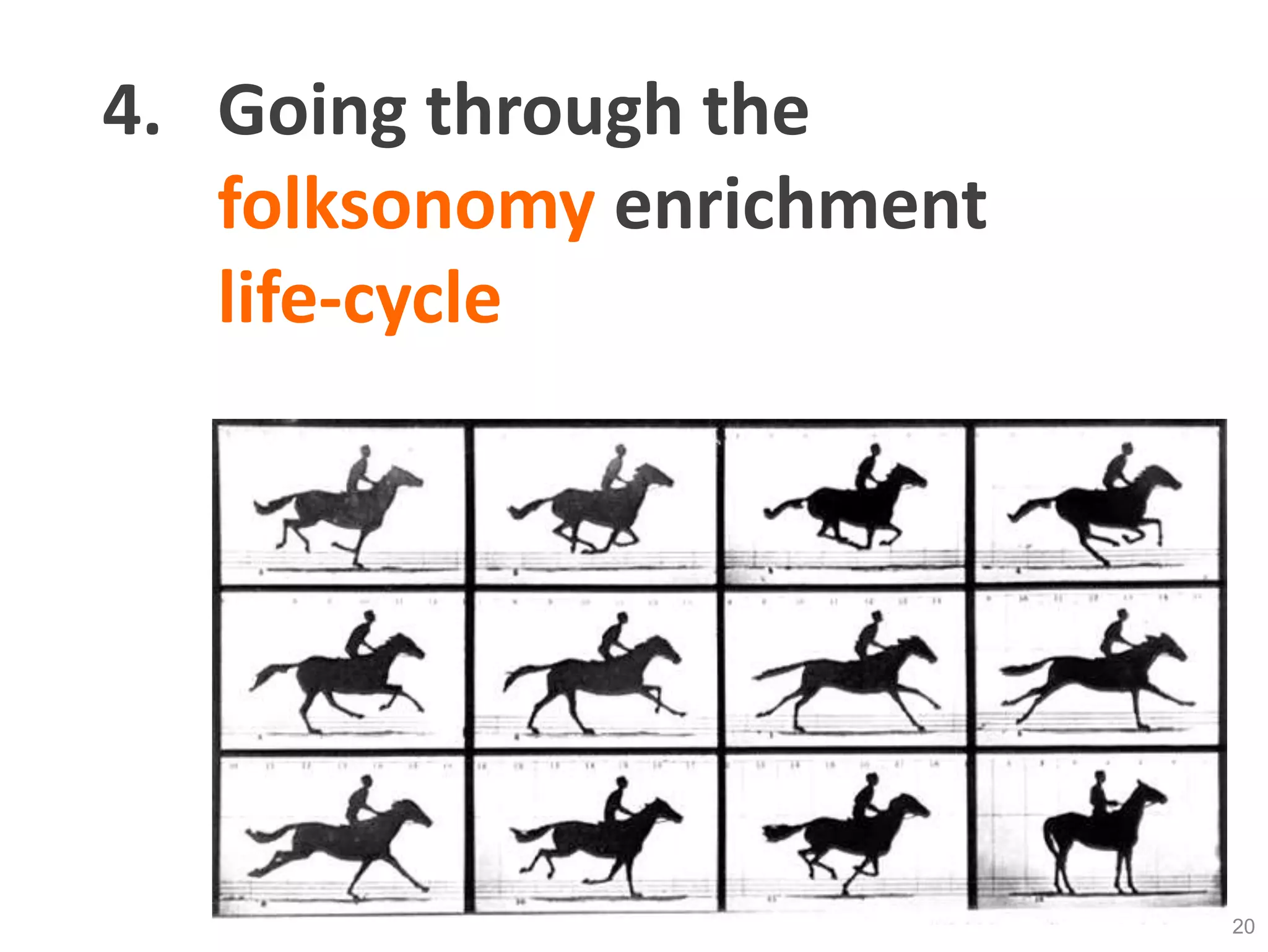 4. Going through the
folksonomy enrichment
life-cycle
20
 