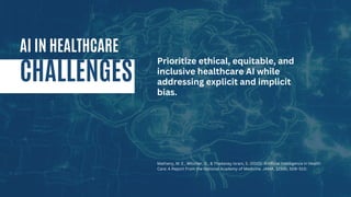 AI in Healthcare: Risks, Challenges, Benefits | PDF