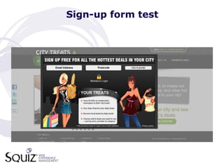 Sign-up form test
 