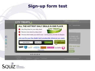 Sign-up form test
 