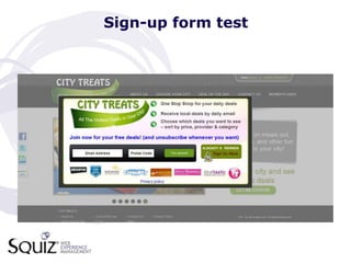 Sign-up form test
 