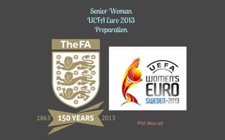 Senior Woman UEFA Euro 2013 Preparation, Phil Worrall