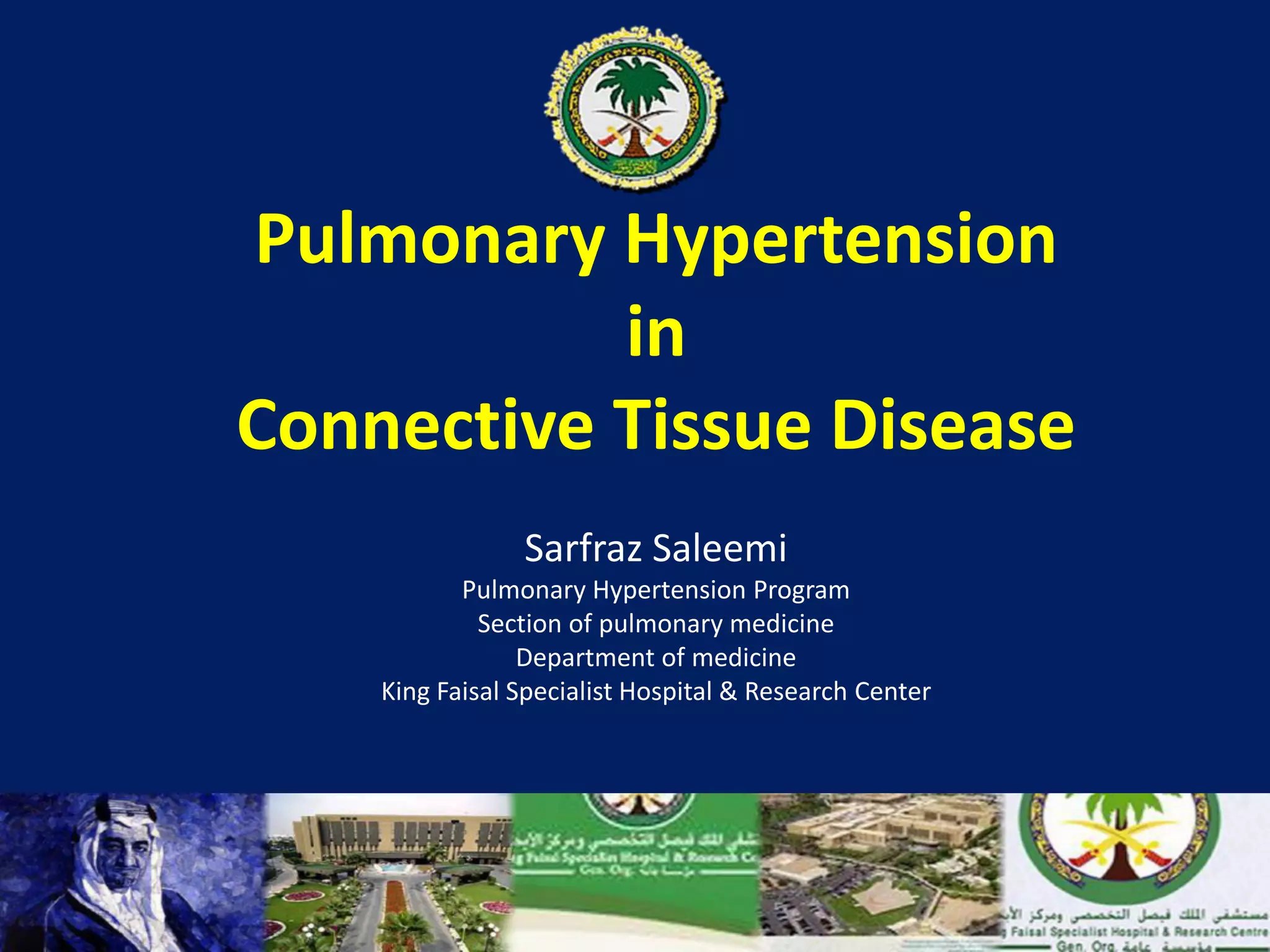 Pulmonary Hypertension associated with Connective Tissue Disease. PPT