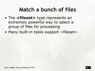 Phing: Building with PHP