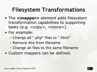 Phing: Building with PHP
