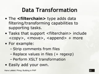 Phing: Building with PHP