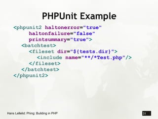 Phing: Building with PHP